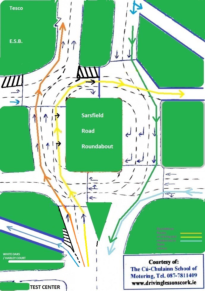 Sarsfield Roundabout Routes